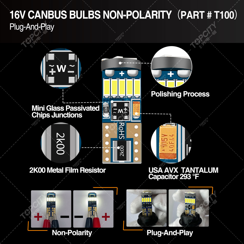 Led T10 24SMD led示宽灯,阅读灯,仪表灯,牌照灯