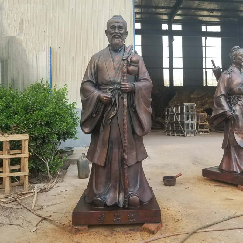 中医主题人物铜雕，铸铜中医人物雕塑