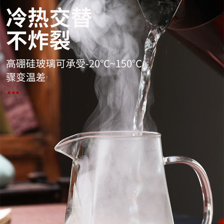 四方壶 加厚高硼硅玻璃花茶茶具