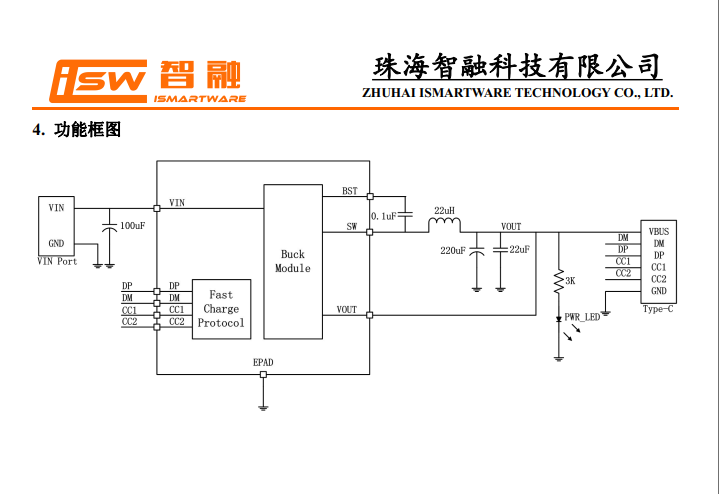 深圳库博电子 PD20W车充快充协议芯片 智融SW3522