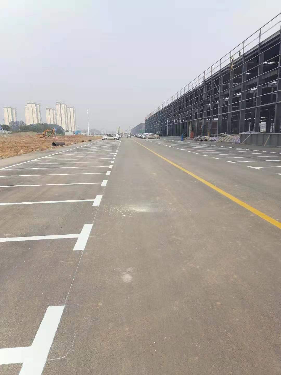 长沙小区道路划线施工工程