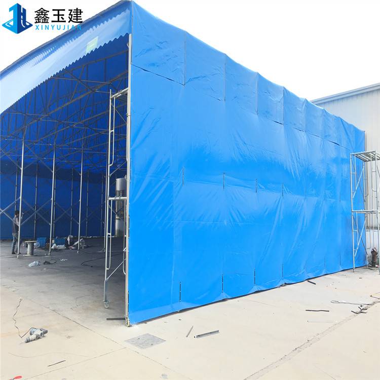厂房悬空篷可移动防雨大棚-河北唐山制作雨棚厂家