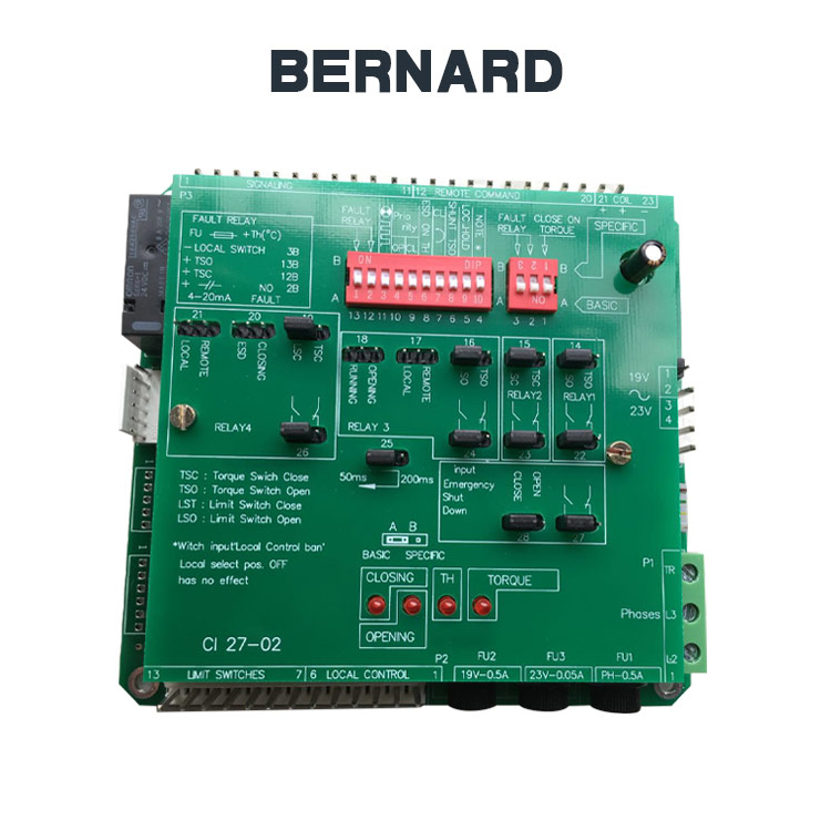 天津伯纳德智能型电动执行器配件CI2702逻辑控制板 电路板
