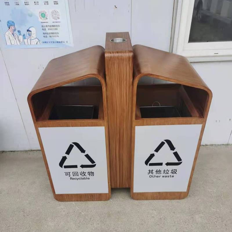 淮安不锈钢垃圾桶厂家 定制公园分类垃圾桶 小区生活垃圾分类箱