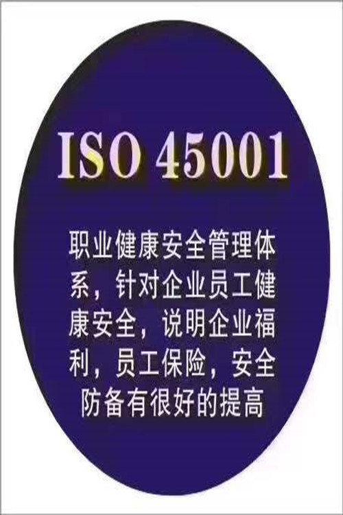 丽水教育ISO45001职业健康安全认证 OHSAS18001职业健康安全管理体系