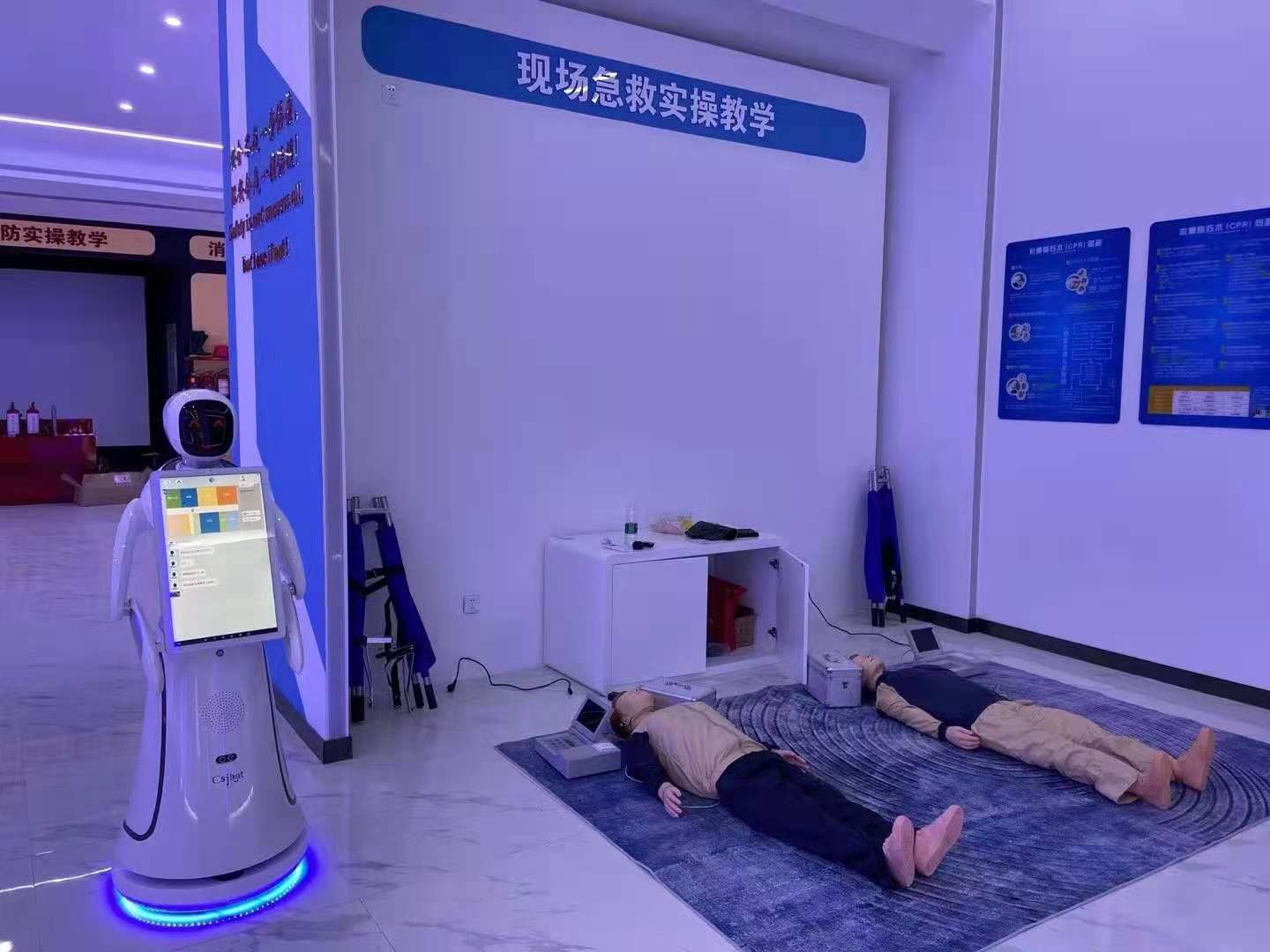 潍坊展馆讲解机器人接待服务 无轨导航