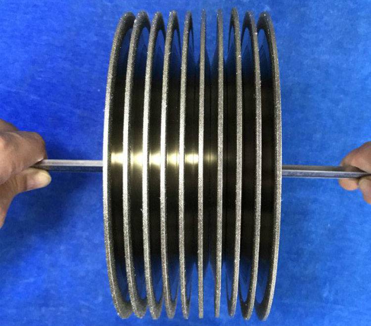 厂家供应 电镀金刚石切割片 用粗粒度滚轮 cbn电镀滚轮砂轮 非标异形定制