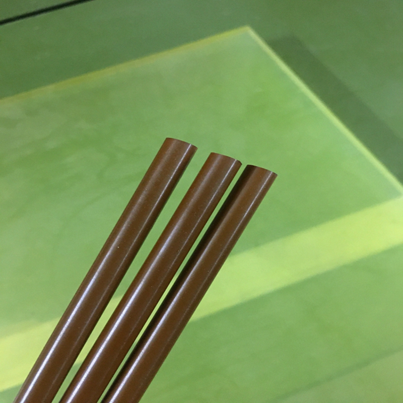聚酰板pi棒 棕色PI棒绝缘材料 深褐色黄褐色PI板