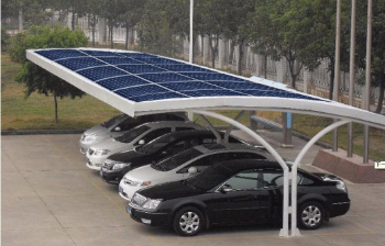河北太阳能停车棚四两信息太阳能停车棚
