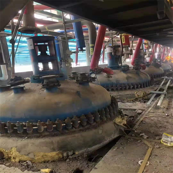 山东10吨二手反应釜 实验用外盘管 盛邦 安装即用 对焊法兰连接