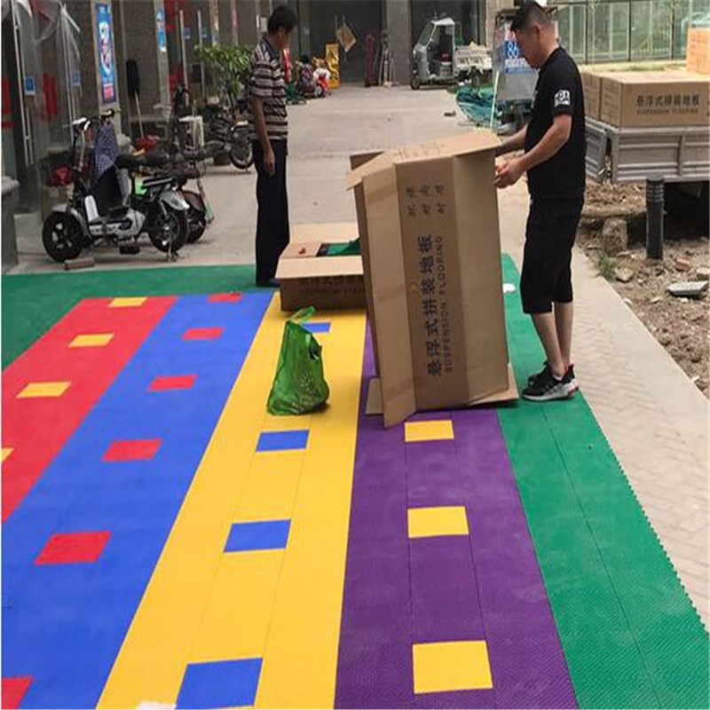 青岛篮球场拼装地板-沧州拼装地板-设计施工安装