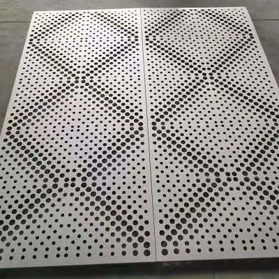 冲孔铝单板厂家铝制装饰外墙冲孔板