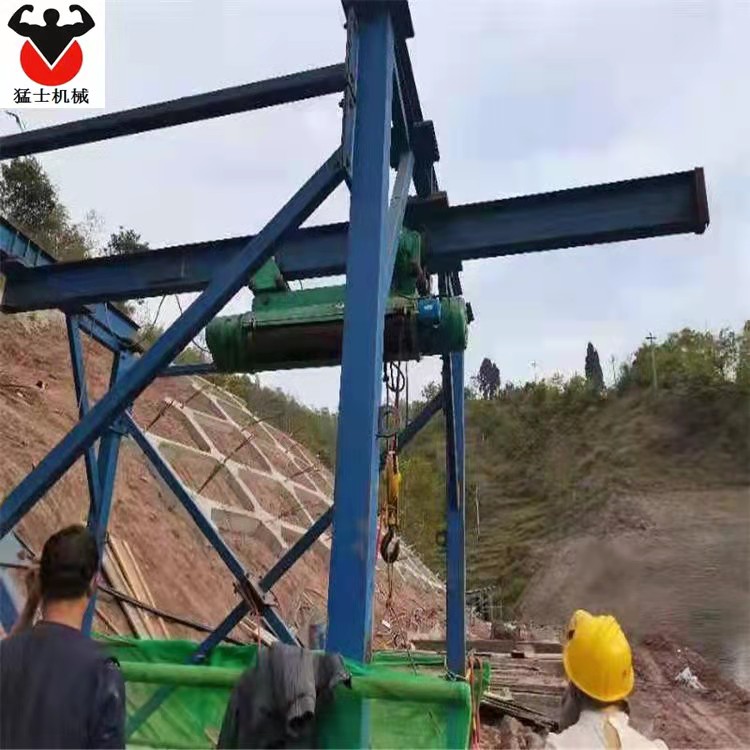 中铁项目人工挖孔桩工程龙门吊机圆桩方桩定制各种型号吊机
