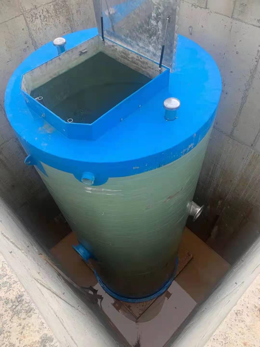 宏利恒给水-一体化预制泵站介绍-地埋玻璃钢一体化预制泵站