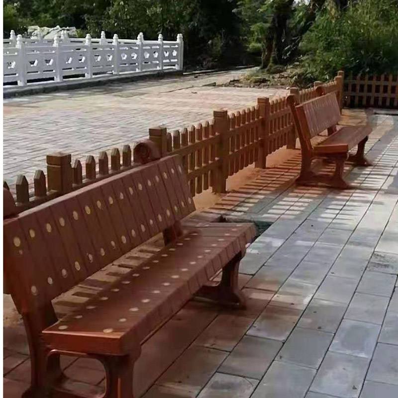 江西水泥仿木护栏-南昌仿木桌凳-新型建材仿竹护栏提供上门服务