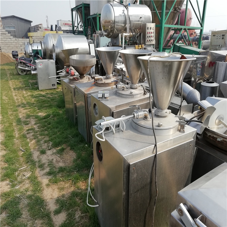 山东供应二手肉食品设备 滚揉机 灌肠机 夹层锅 真装机