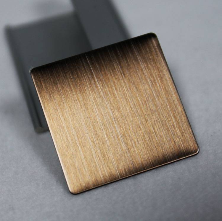 纳米色油拉丝不锈钢板 304深褐色不锈钢板材