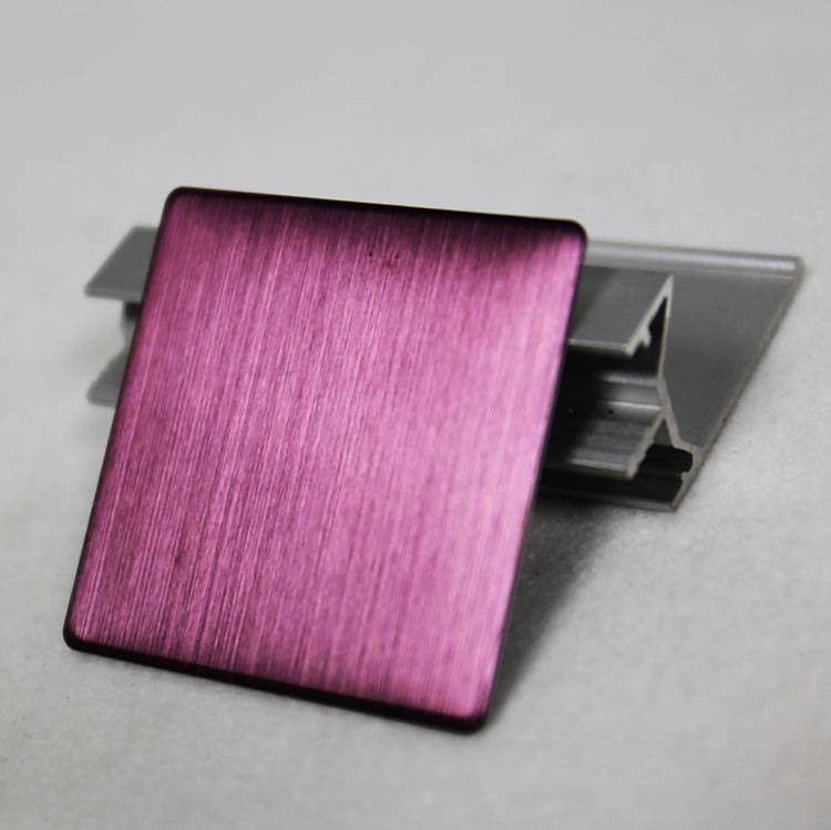 厂家供应电镀不锈钢平板 发纹紫色不锈钢板