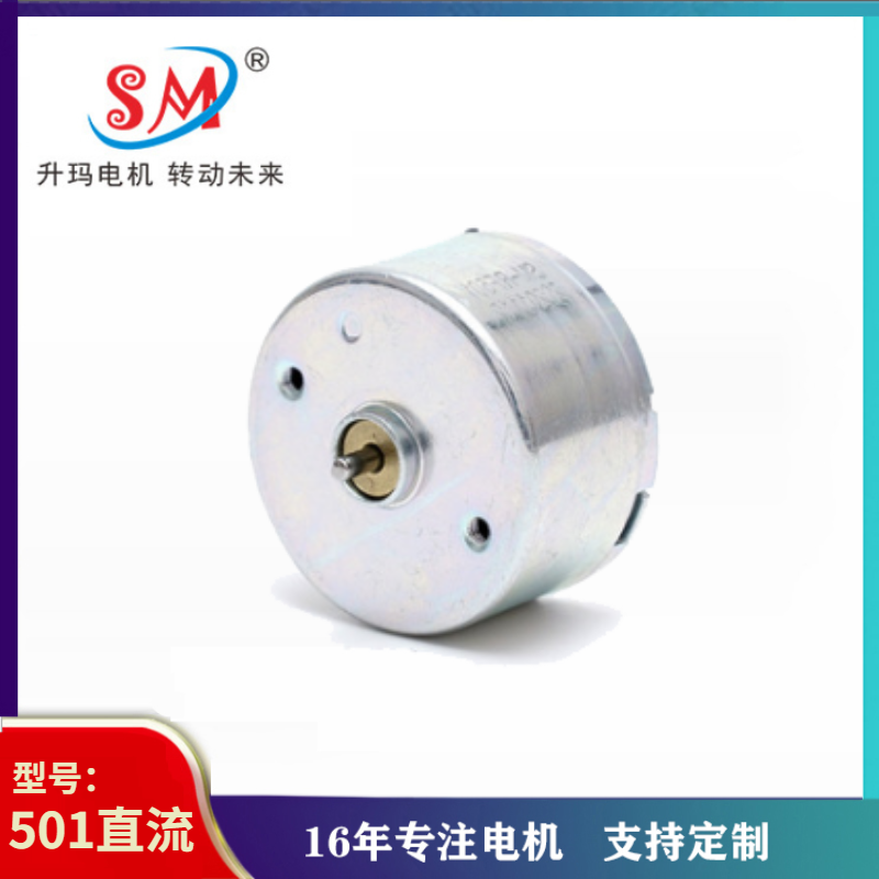 上海升玛501电机 美容仪仪振动马达小型家电有刷电机小风扇直流电机