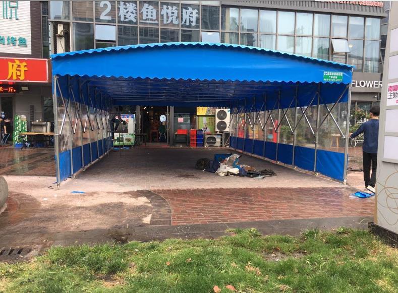重庆推拉式移动雨棚 可移动式雨棚 品质保证