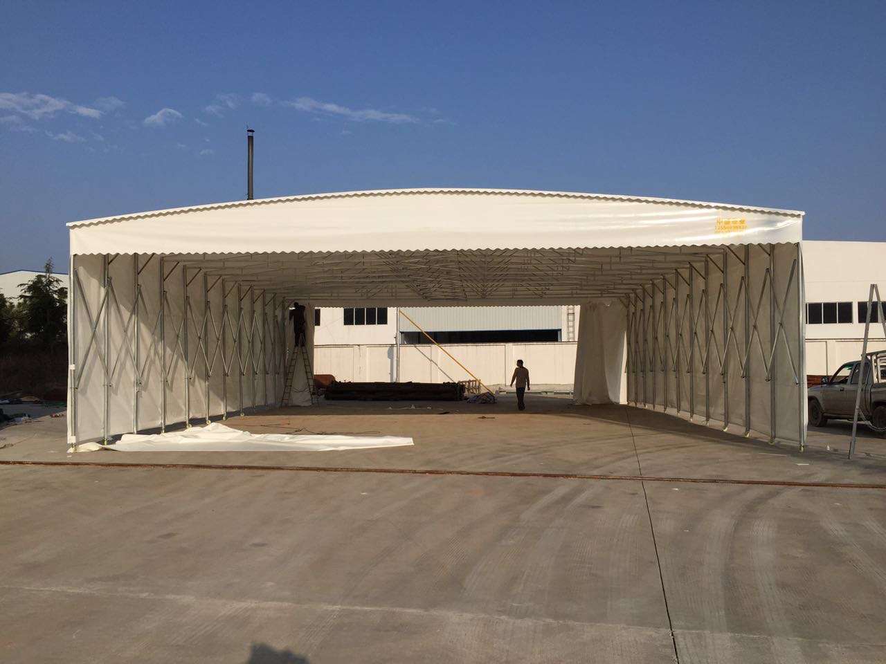 广安移动雨棚定制 可移动式大型雨棚 品质保证