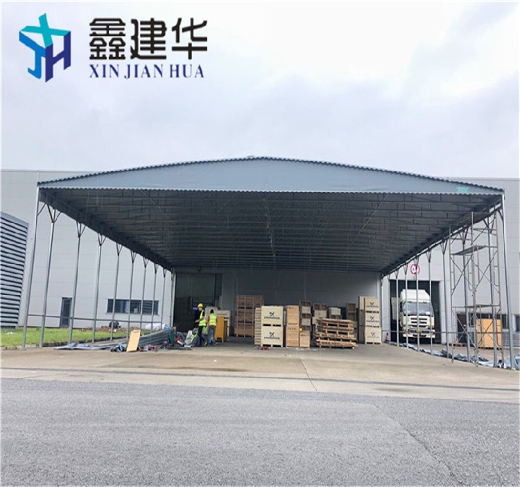 北京承接移动雨棚设计合理,膜结构推拉棚