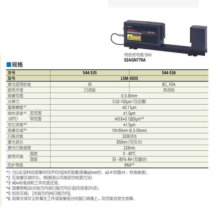 日本三豐LSM質(zhì)量保障 激光測徑儀福建正規(guī)代理