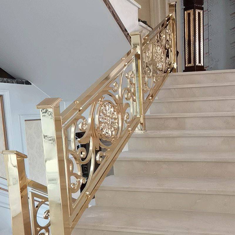 欧式铜楼梯扶手新潮款式打造现代之美