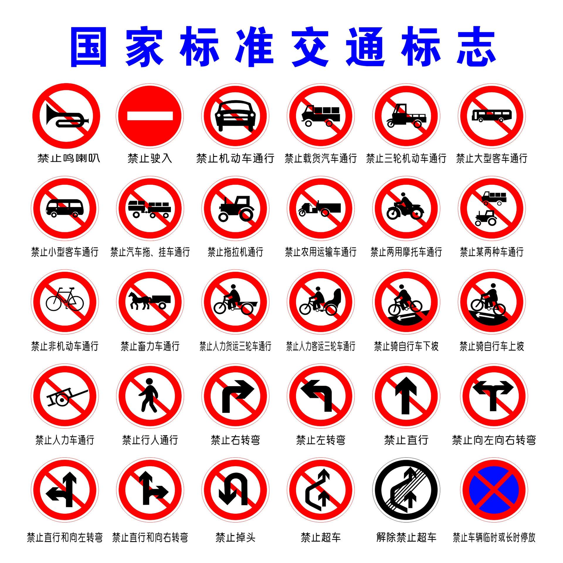 静宁乡村道路警示牌 村镇道路指示 交通禁令标志牌