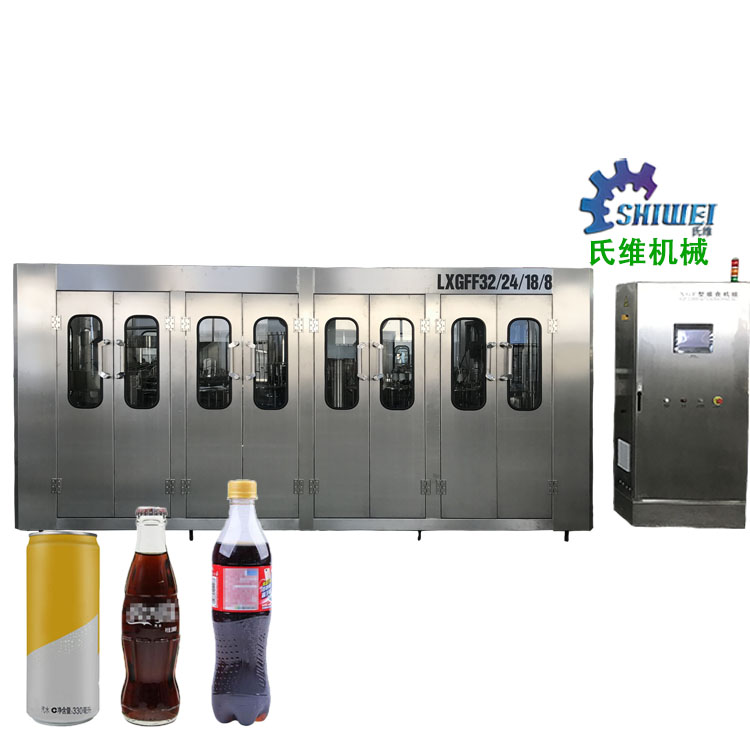 碳酸饮料生产线 全自动汽水瓶装生产设备