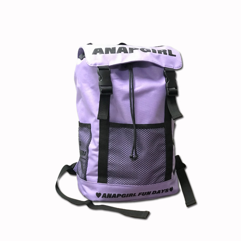 徒步旅行双肩背包 登山旅游紫色背包翻盖防水