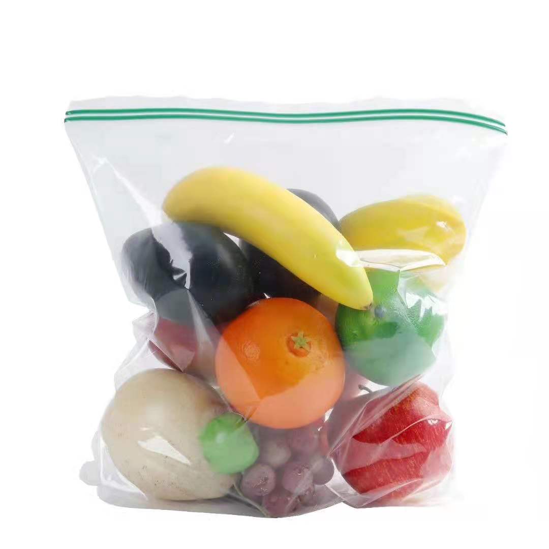 东莞自封口食品储存袋 抽取式食物保鲜袋 PE环保食品双筋密封袋