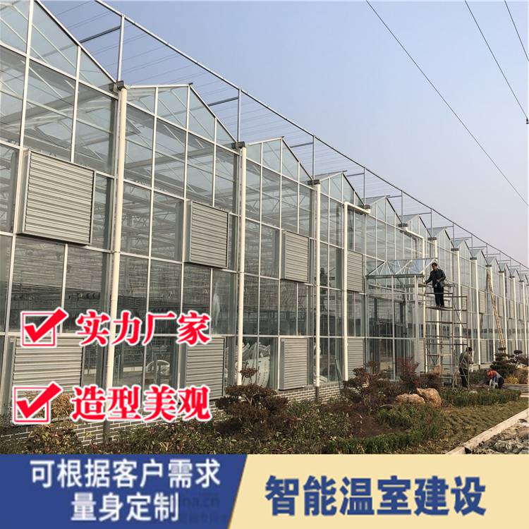 生态玻璃大棚制作 青州格润温室定制玻璃温室大棚 楼顶玻璃温室