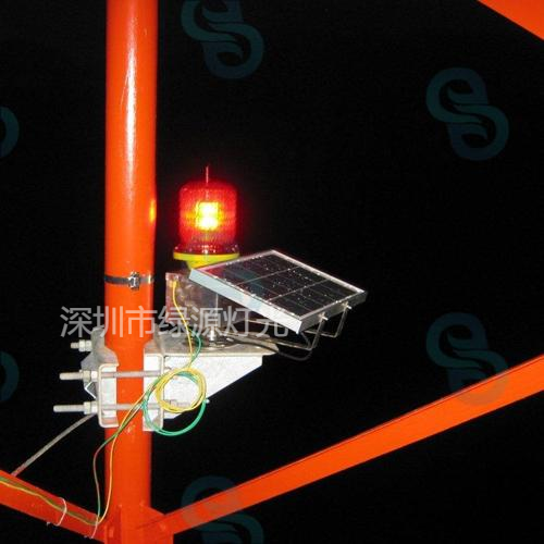 中国台湾自动烟囱太阳能障碍灯质量可靠,低光强航空障碍灯