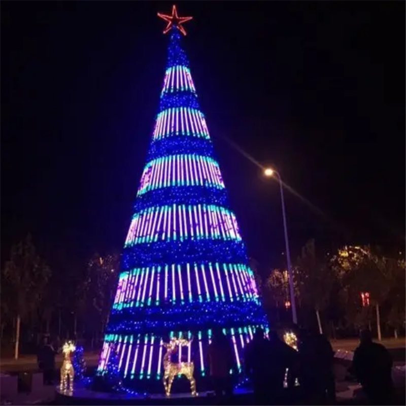 青海 户外大型圣诞树 树木亮化出租 声音邮局租赁
