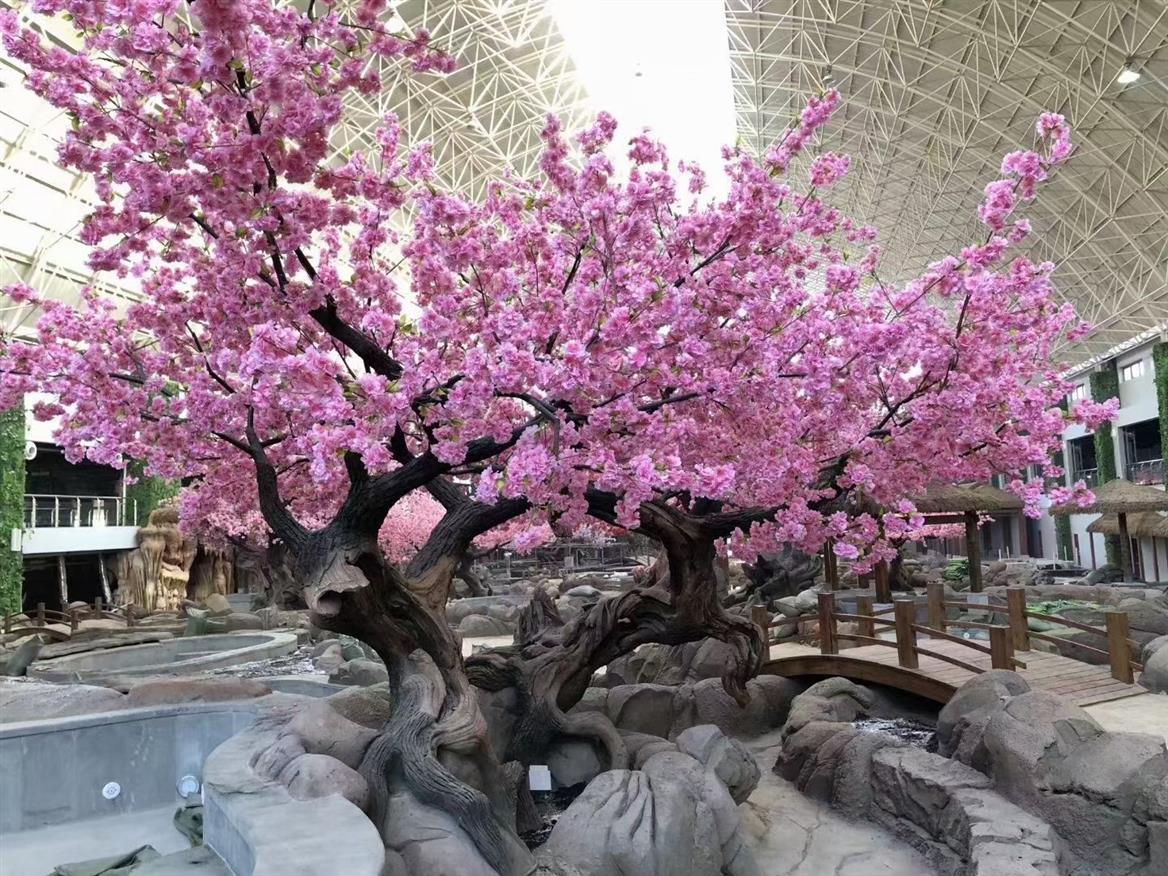 绵阳假树制作 樱花树 造型美观