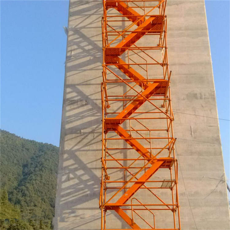 75型桩基笼式安全爬梯笼脚手架施工框架式爬梯 通达厂家