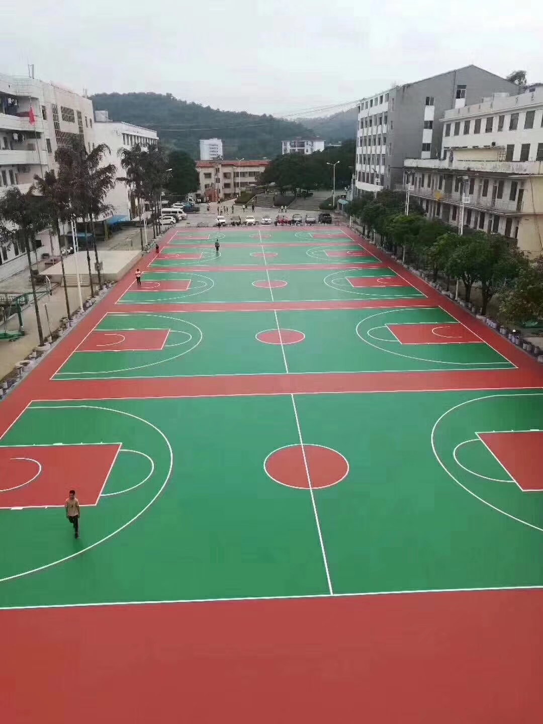 东莞篮球场地面漆