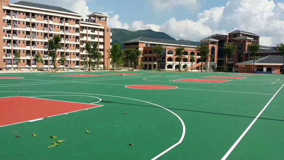 东莞长安硅PU篮球场材料厂家