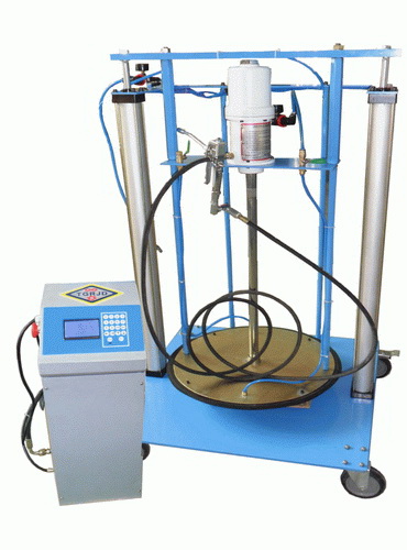 深圳双立柱油脂定量加油机 巨川机械 油脂气动加油机