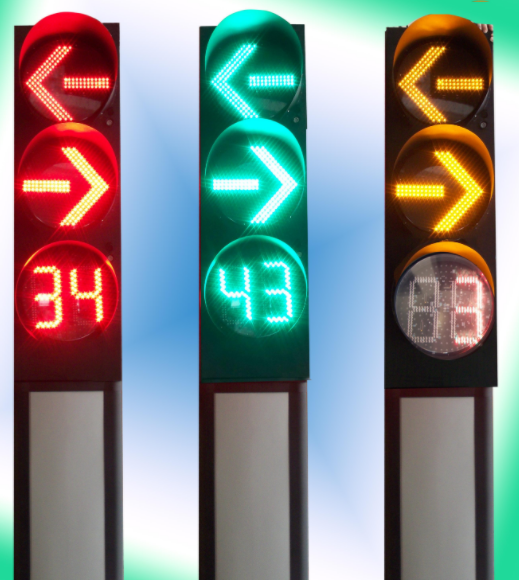 明邑交通一体式LED交通灯 4.5米一体式交通信号灯 功耗低*特的光学系统色度均匀