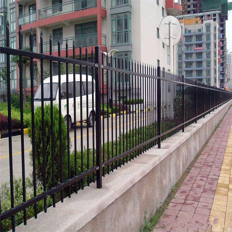 河南郑州锌钢围墙护栏工厂小区学校室外庭院围栏栅栏铝艺防锈栏杆