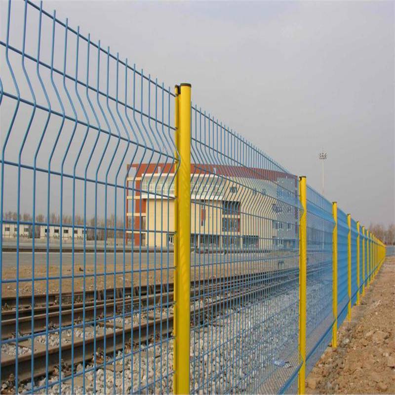 郑州生产车间隔离网隔离段双边丝边框网钢丝网钢板网