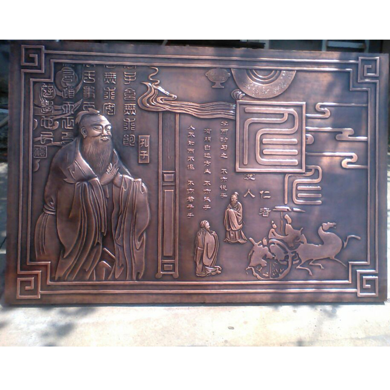 铜板浮雕 校园文化浮雕