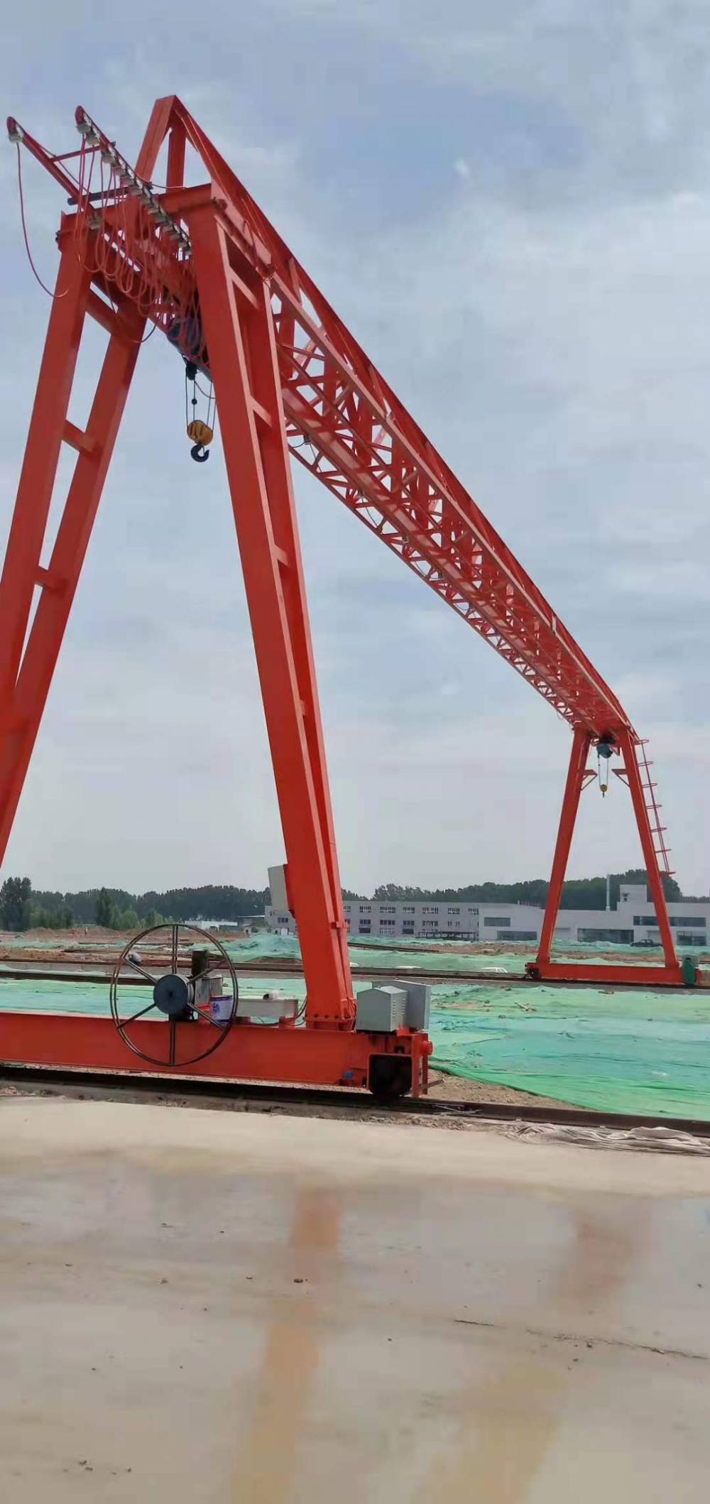 江苏地区10吨龙门吊5吨花架式天车单梁门式起重机