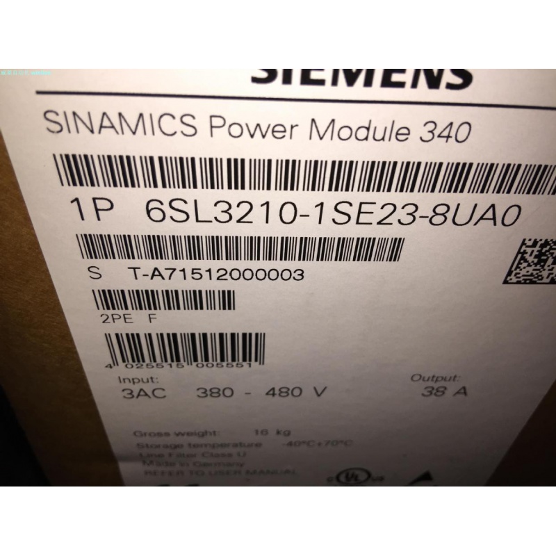 西门子S120电源模块6SL3040-0LA01-0AA1 供应商