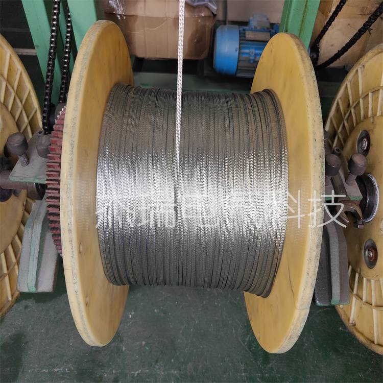 现货供应304不锈钢编织带 金属编织伸缩屏蔽网套耐温600-800度