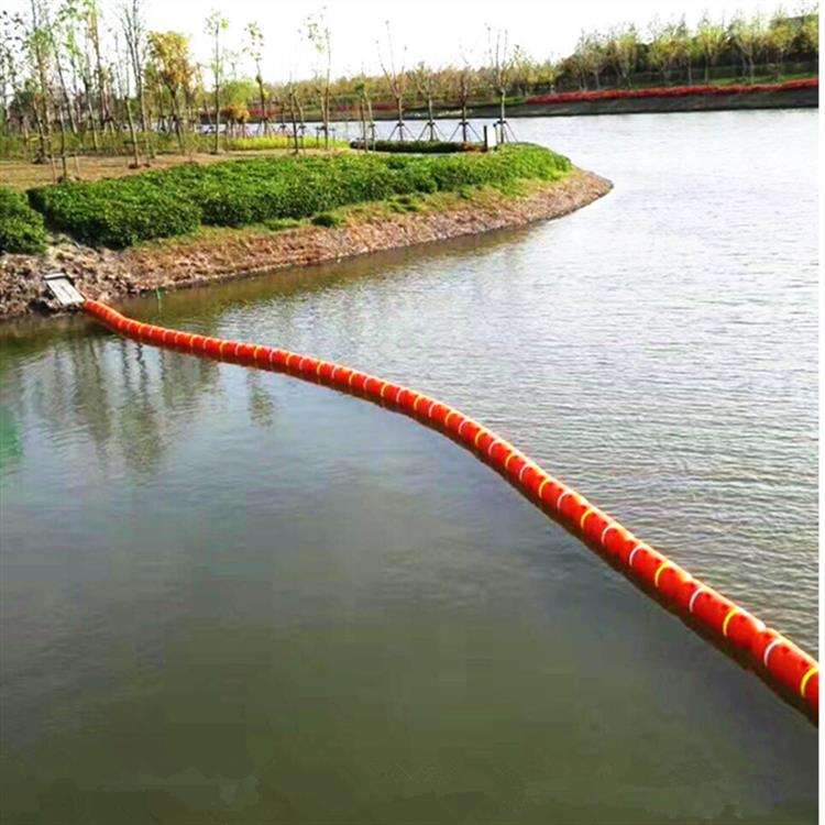 湖北河道攔污裝置 PE攔污裝置 水電站攔污浮筒