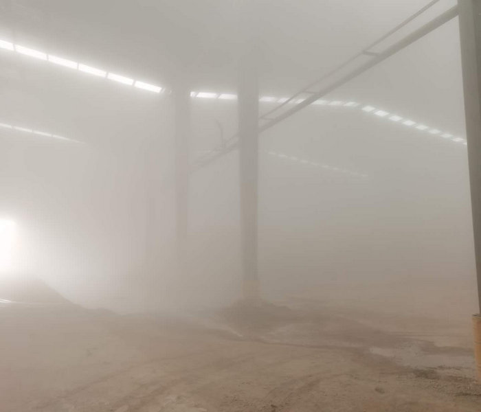 東營車間降塵噴霧系統 水泥廠干霧抑塵設備