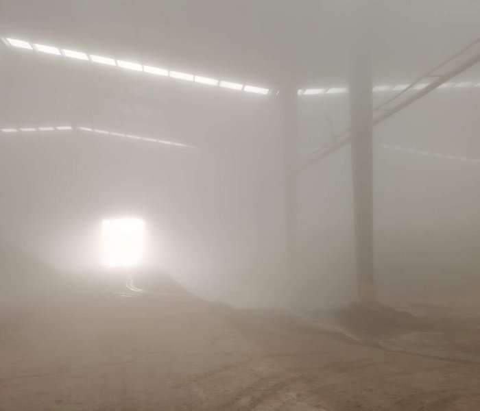 車間水霧除塵設備 六安車間降塵噴霧系統 施工